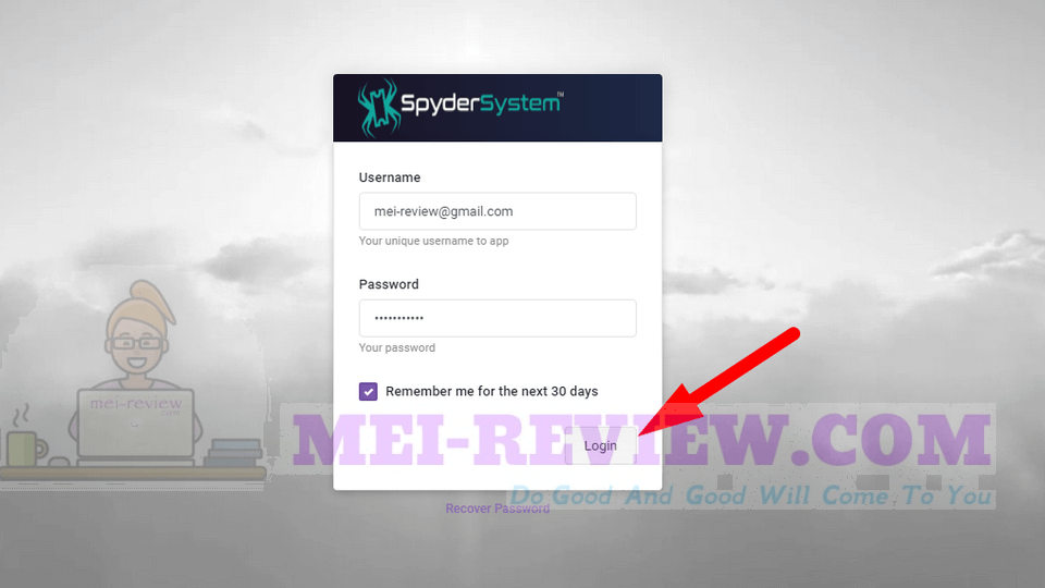 Spyder-System-demo-1-First-thing-first-you-need-to-log-into-your-account