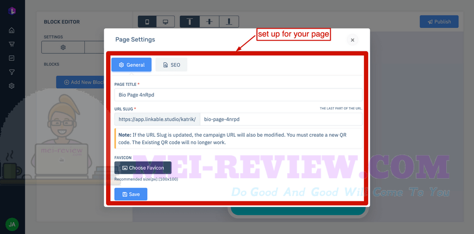 Linkable-Review-Demo-9-page-settings