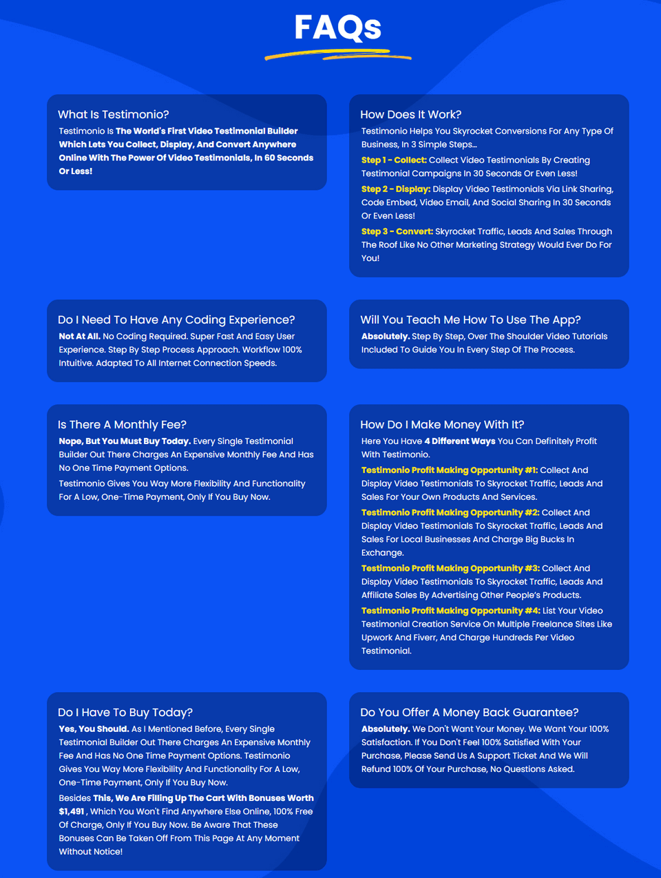 Testimonio Review Boost Sales With Video Testimonials