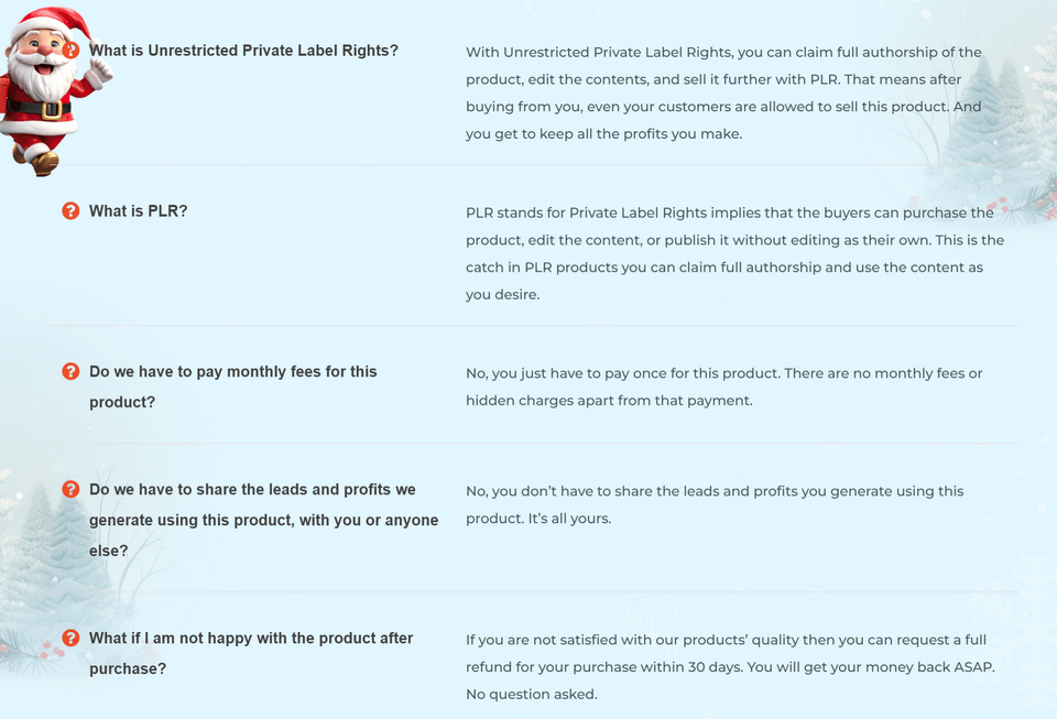Christmas PLR Firesale Review [Firelaunchers' Deal 2023]