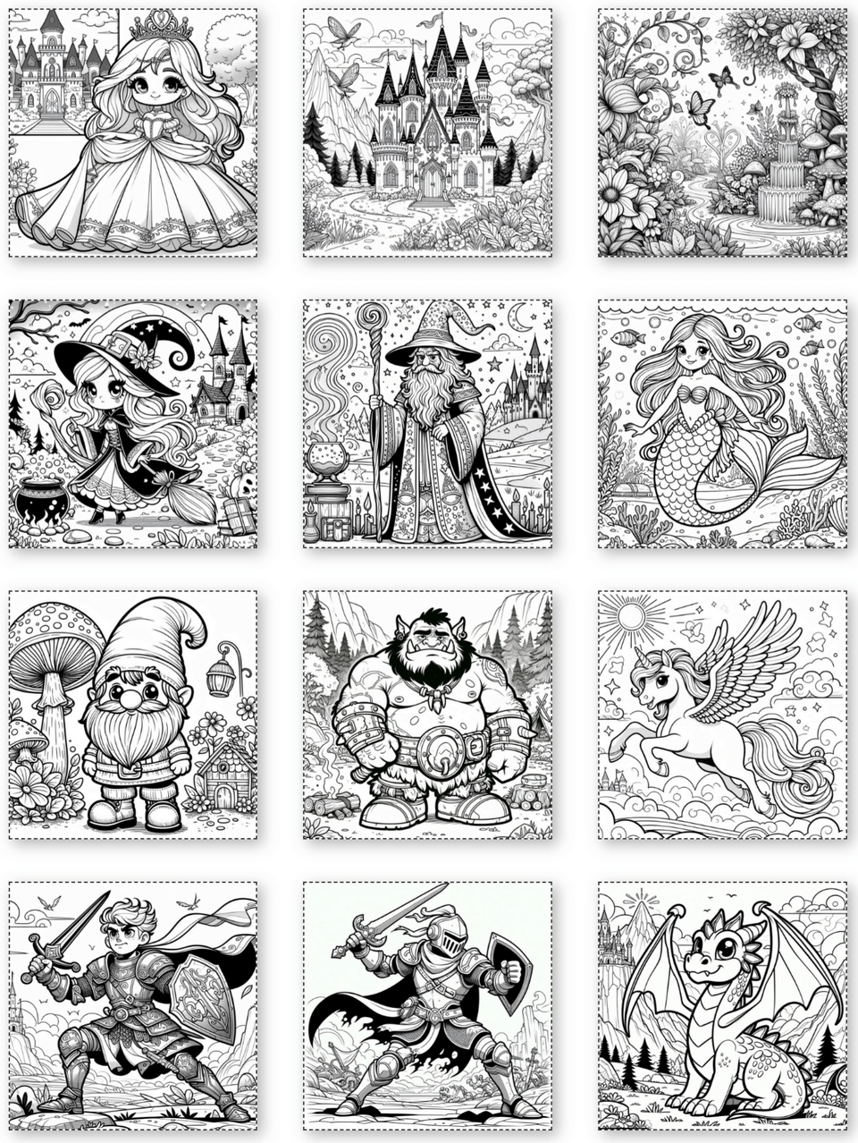 Fantasy Coloring Pages PLR Pack Review & Epic Bonuses